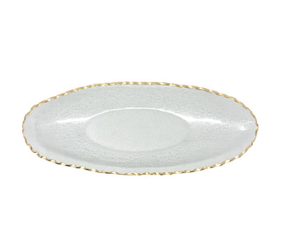 Darden Large Oval Platter - Gold - Gabrielle's Biloxi