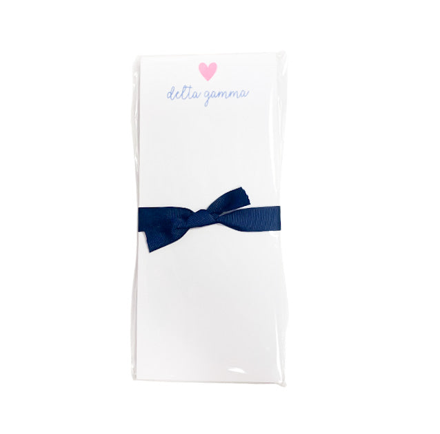 Sorority Notepad - Delta Gamma - Gabrielle's Biloxi