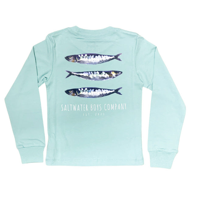 Sardine Graphic L/S Tee - Mint - Gabrielle's Biloxi