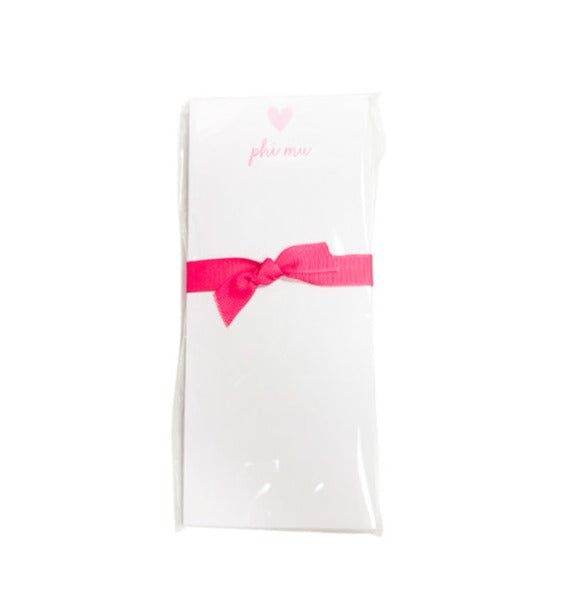 Sorority Notepad - Phi Mu - Gabrielle's Biloxi