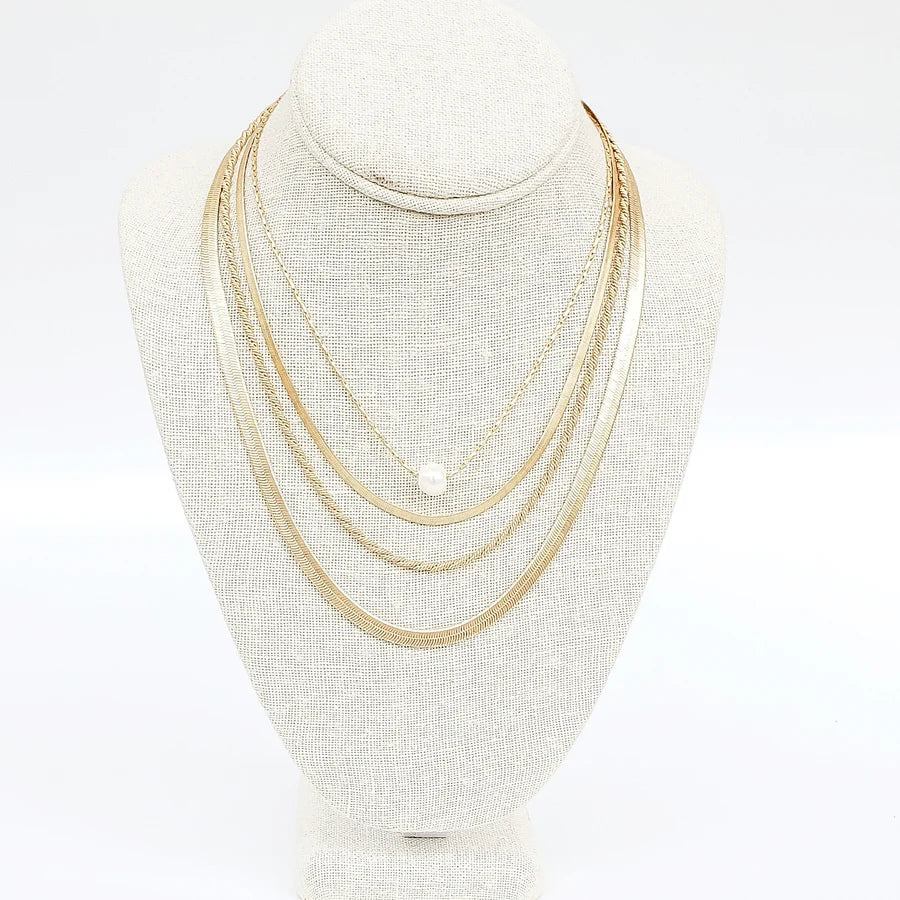 Virtue Petite Rope Chain 16" w/ Mini Pearl - Gabrielle's Biloxi