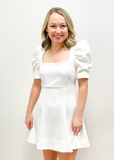 LBLOX Square Neck Dress White - Gabrielle's Biloxi