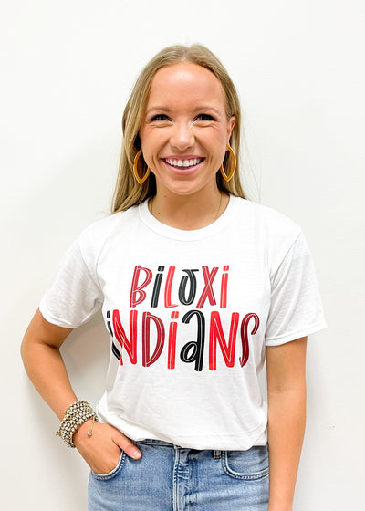 Youth Biloxi Indians Graphic Tee - Gabrielle's Biloxi