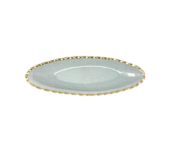 Darden Small Oval Platter - Gold - Gabrielle&