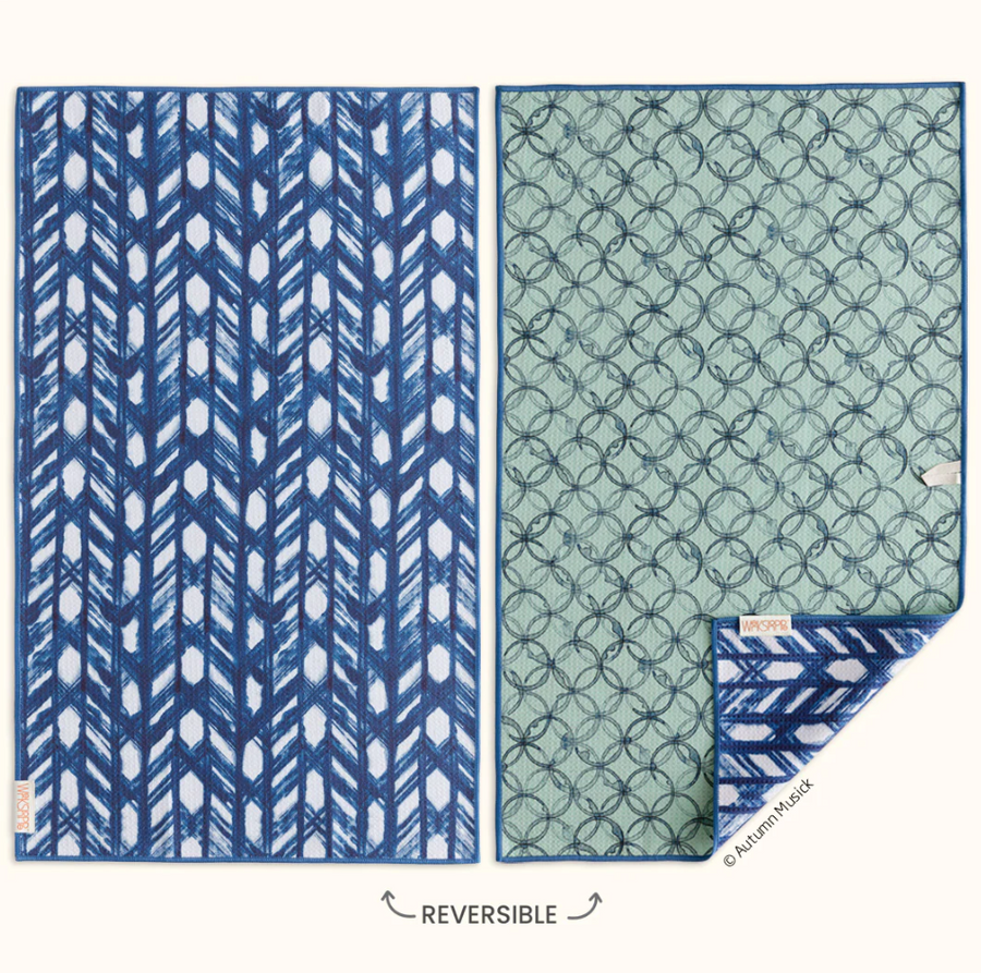 Indigo Lattice - Microfiber Towel - Gabrielle's Biloxi