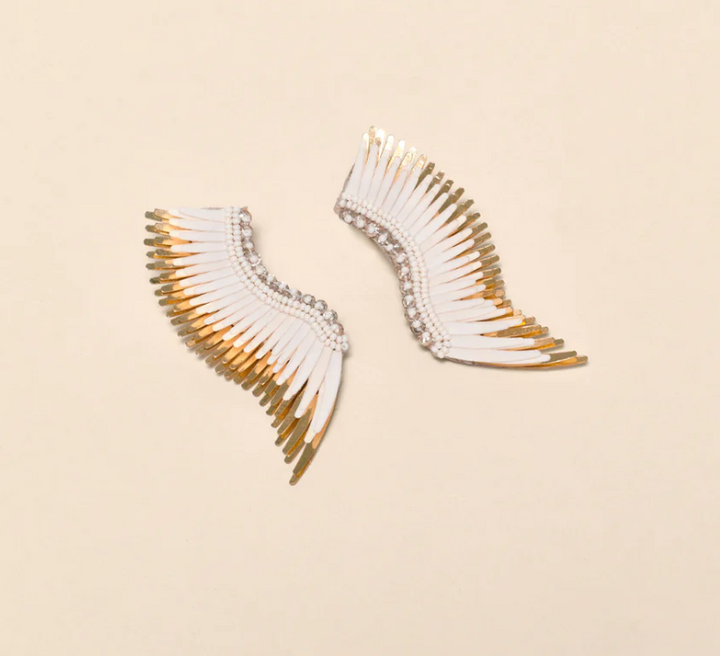 Mignonne Gavigan Midi Madeline Earrings - Ivory/Gold - Gabrielle's Biloxi
