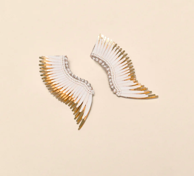 Mignonne Gavigan Midi Madeline Earrings - Ivory/Gold - Gabrielle's Biloxi