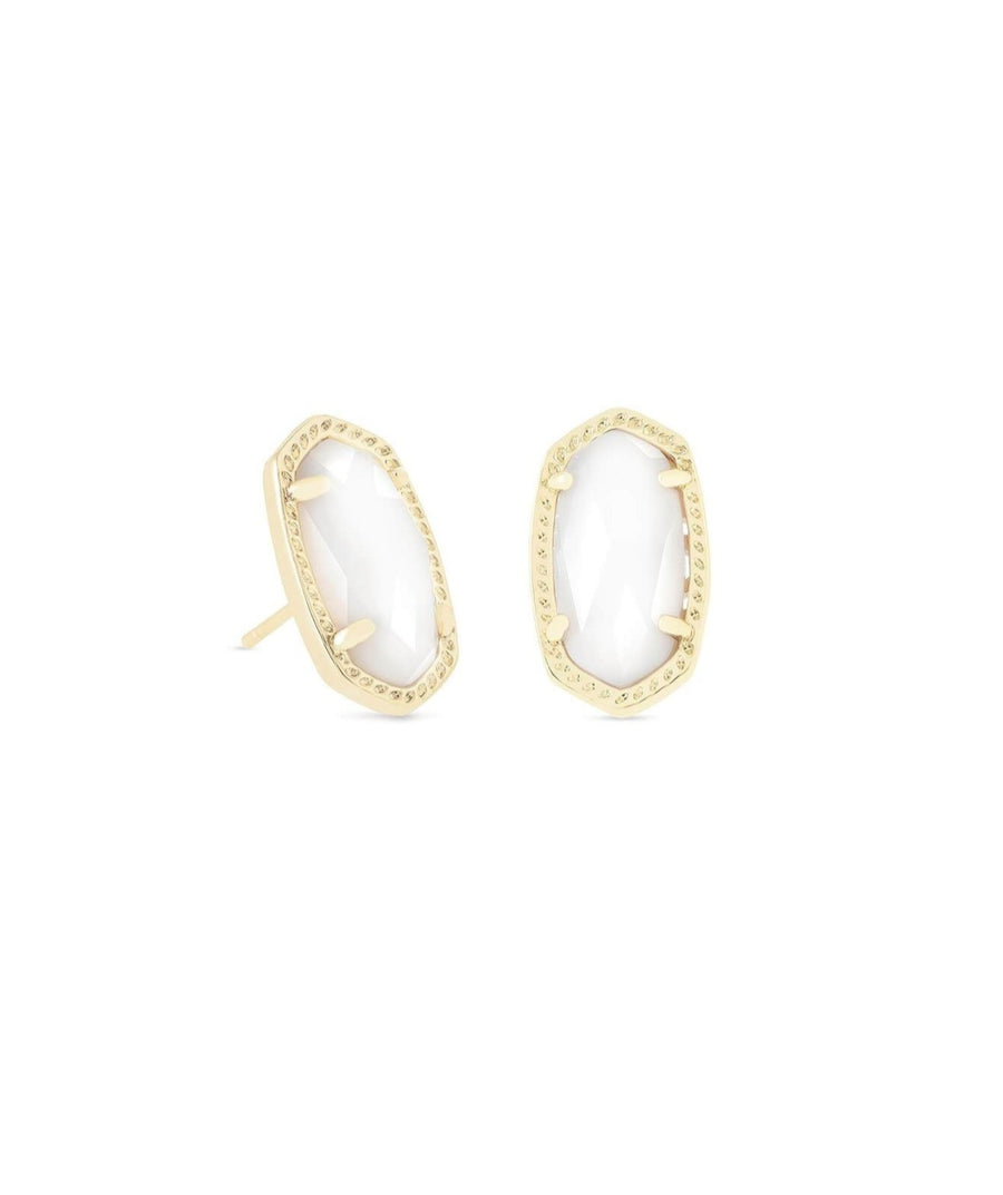 Kendra Scott Ellie Stud Earrings - Ivory Mother of Pearl - Gabrielle's Biloxi
