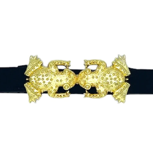 Garland Bags Belt Buckle - Smooching Frogs - Gabrielle's Biloxi