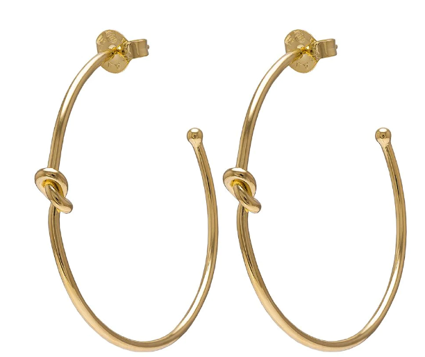 Sheila Fajl Knot Hoops - Shiny Gold - Gabrielle's Biloxi