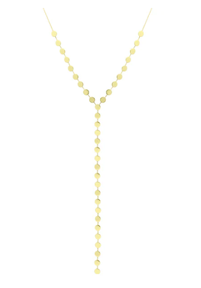 Sheila Fajl Frederick Lariat Necklace - Shiny Gold - Gabrielle's Biloxi