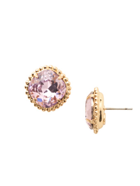 Sorrelli Cushion-Cut Solitaire Stud Earrings - Light Rose - Gabrielle's Biloxi