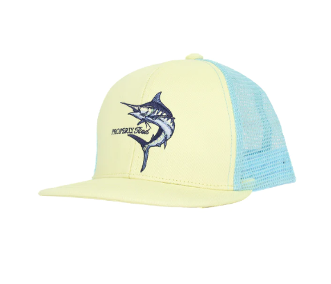 Properly Tied Youth Trucker Hat - Blue Marlin - Gabrielle's Biloxi