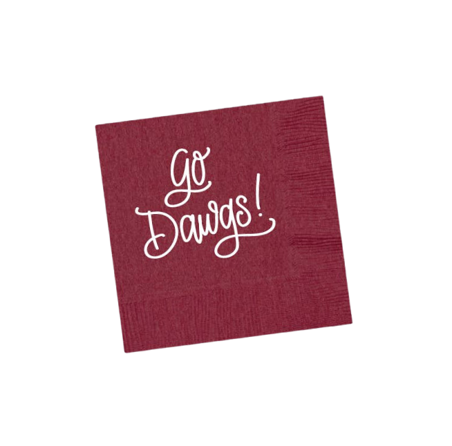 Go Dawgs! Napkins - Gabrielle's Biloxi