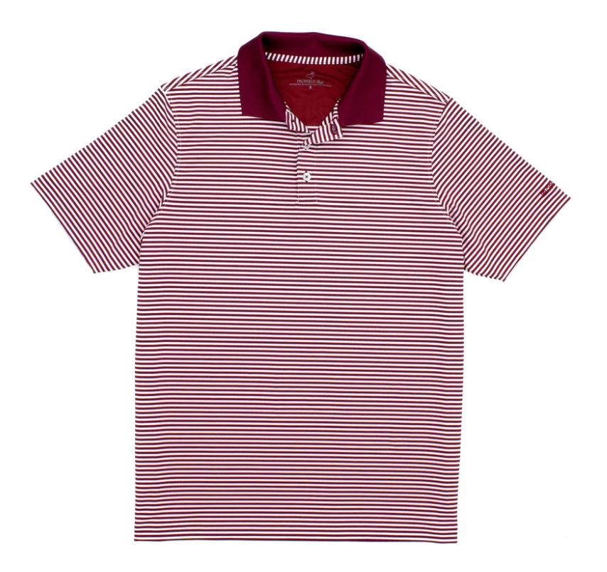 Properly Tied Boys Dallas Polo - Maroon - Gabrielle's Biloxi
