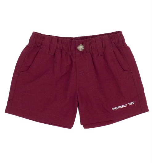 Properly Tied Boys Mallard Shorts - Mardi Gras Camo main image 1