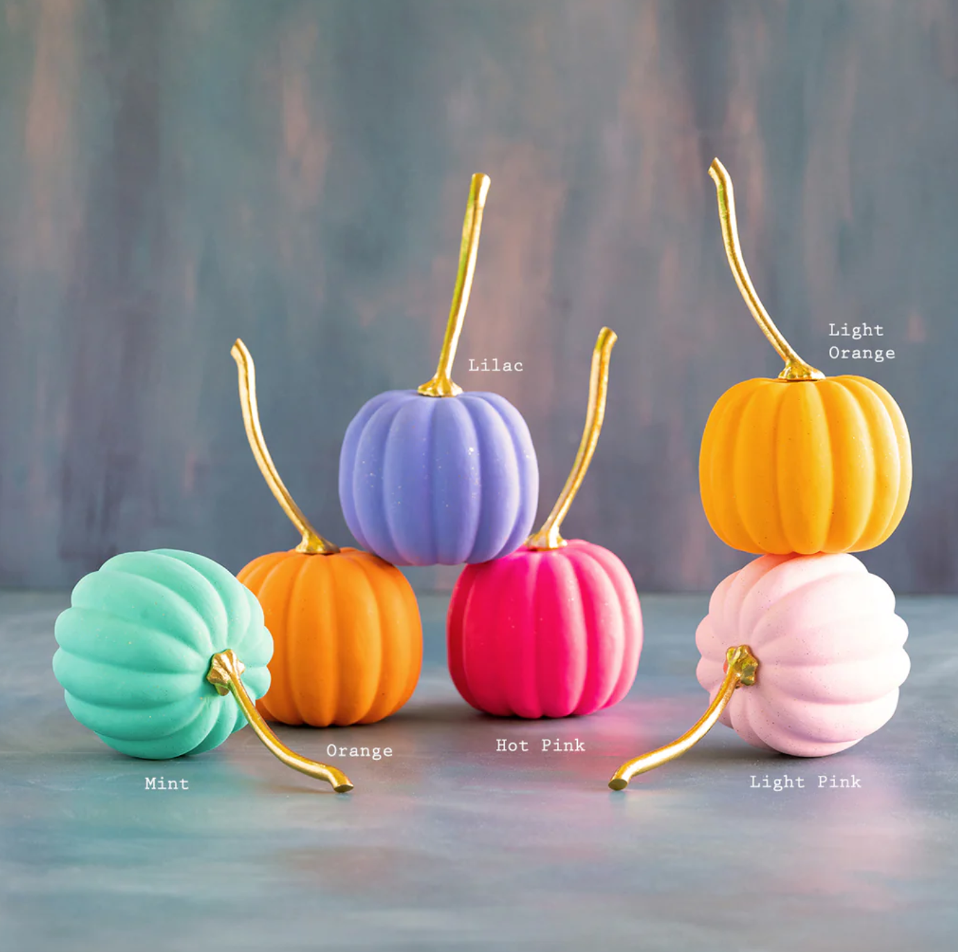Glitterville Medium Rainbow Pumpkin 6" x 14" - Assorted - Gabrielle's Biloxi