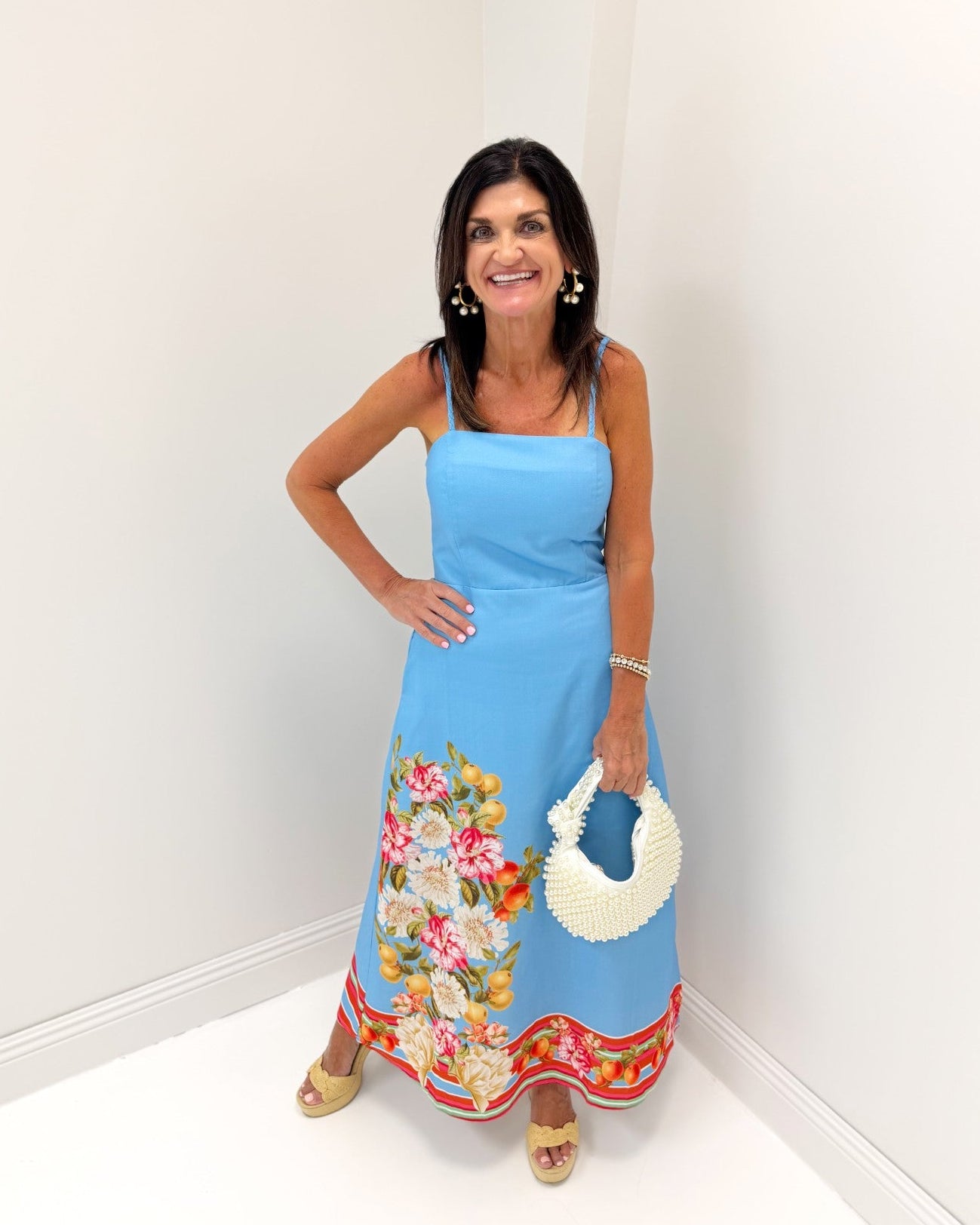 Mediterranean Muse Midi Dress