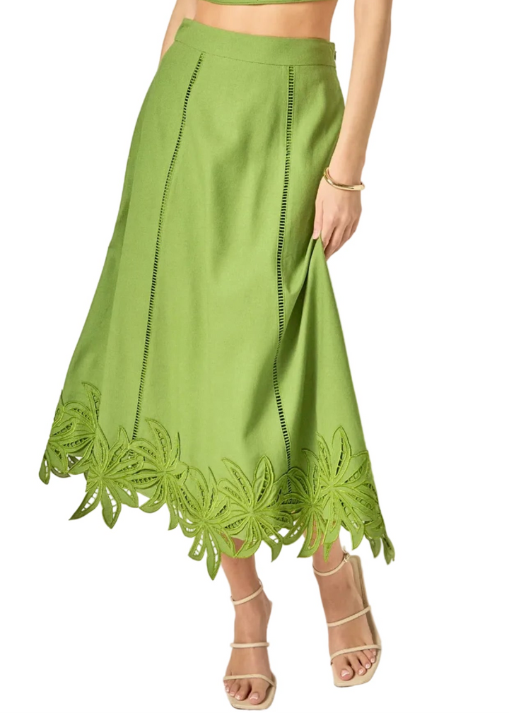 Palm Tree Skirt - Green