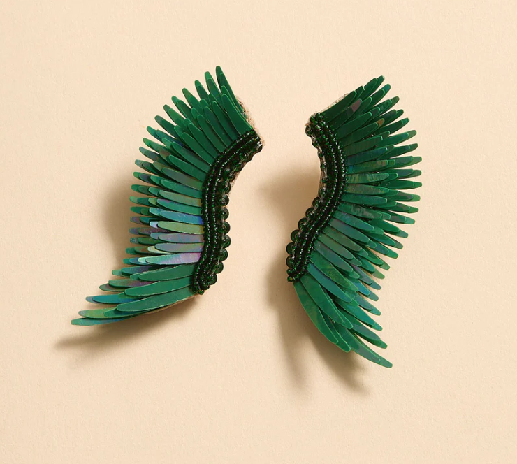 Mignonne Gavigan Midi Madeline Earrings - Green Blue - Gabrielle's Biloxi