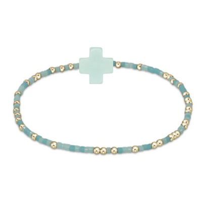 egirl Hope Unwritten Signature Cross Bracelet - Mint to Be - Gabrielle's Biloxi