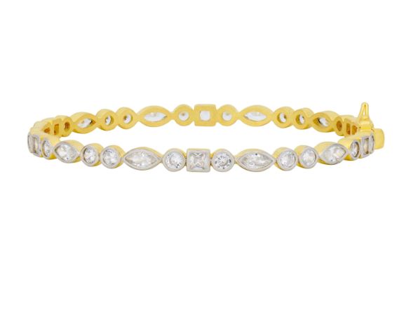 Freida Rothman Signature Mixed Shaped Hinge Bangle - Gabrielle's Biloxi