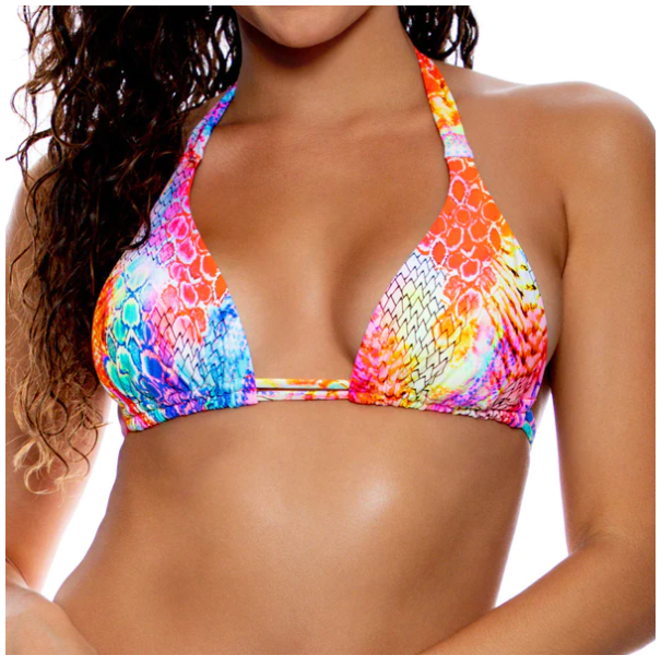 Luli Fama Triangle Halter Top - Multicolor - Gabrielle's Biloxi