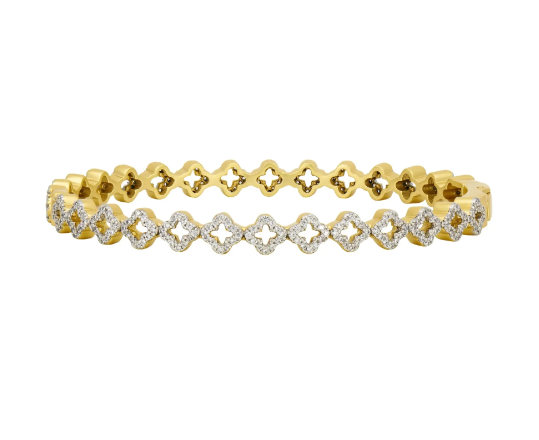 Freida Rothman Nautical Clover Hinge Bangle - Gabrielle's Biloxi