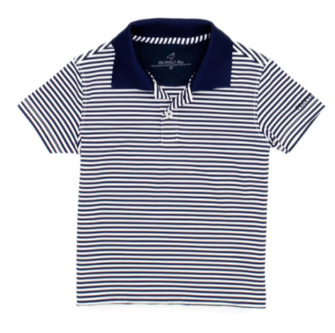 Properly Tied Boys Dallas Polo - Navy - Gabrielle's Biloxi