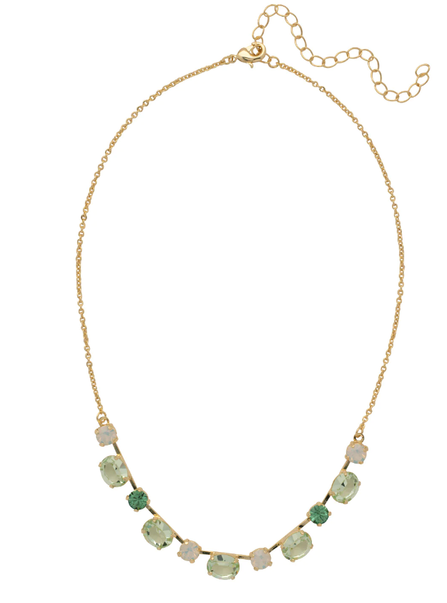 Sorrelli Connie Tennis Necklace - Sage Green - Gabrielle's Biloxi