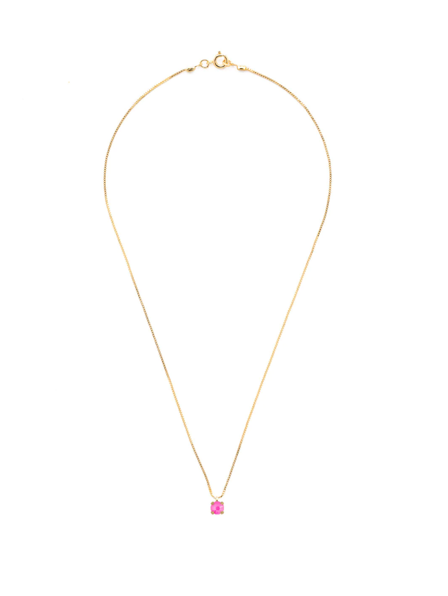Sorrelli Aria Studded Pendant Necklace - Electric Pink - Gabrielle's Biloxi