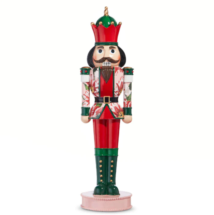 Poinsettia Nutcracker 15.75" - Gabrielle's Biloxi