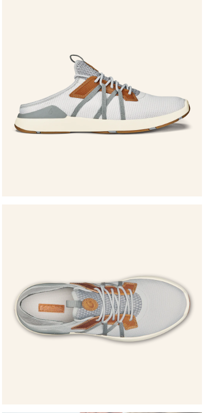 OluKai Mio Li - Mist Grey / Poi - Gabrielle's Biloxi