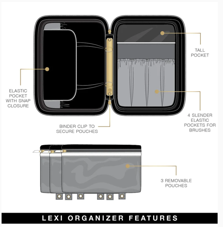 Pursen Lexi Travel Organizer - Black - Gabrielle's Biloxi