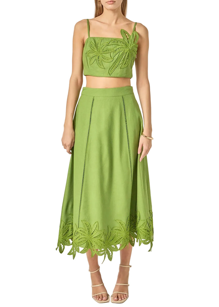 Palm Tree Skirt - Green