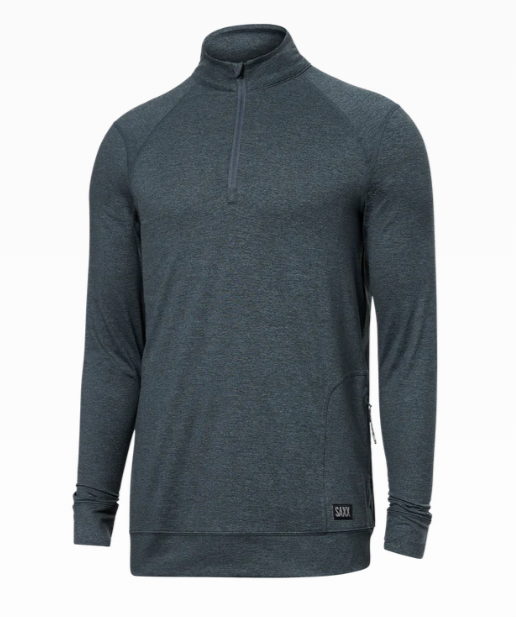 SAXX Peakdaze Half Zip - Turbulence Heather - Gabrielle's Biloxi