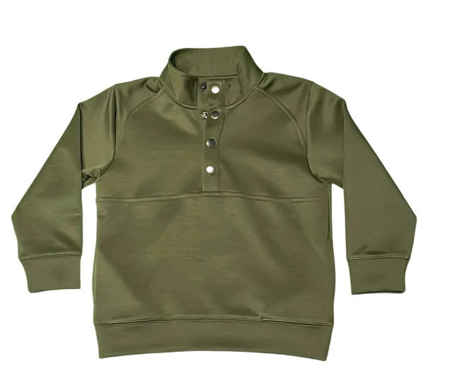 Saltwater Boys Pierce Pullover - Olive - Gabrielle's Biloxi