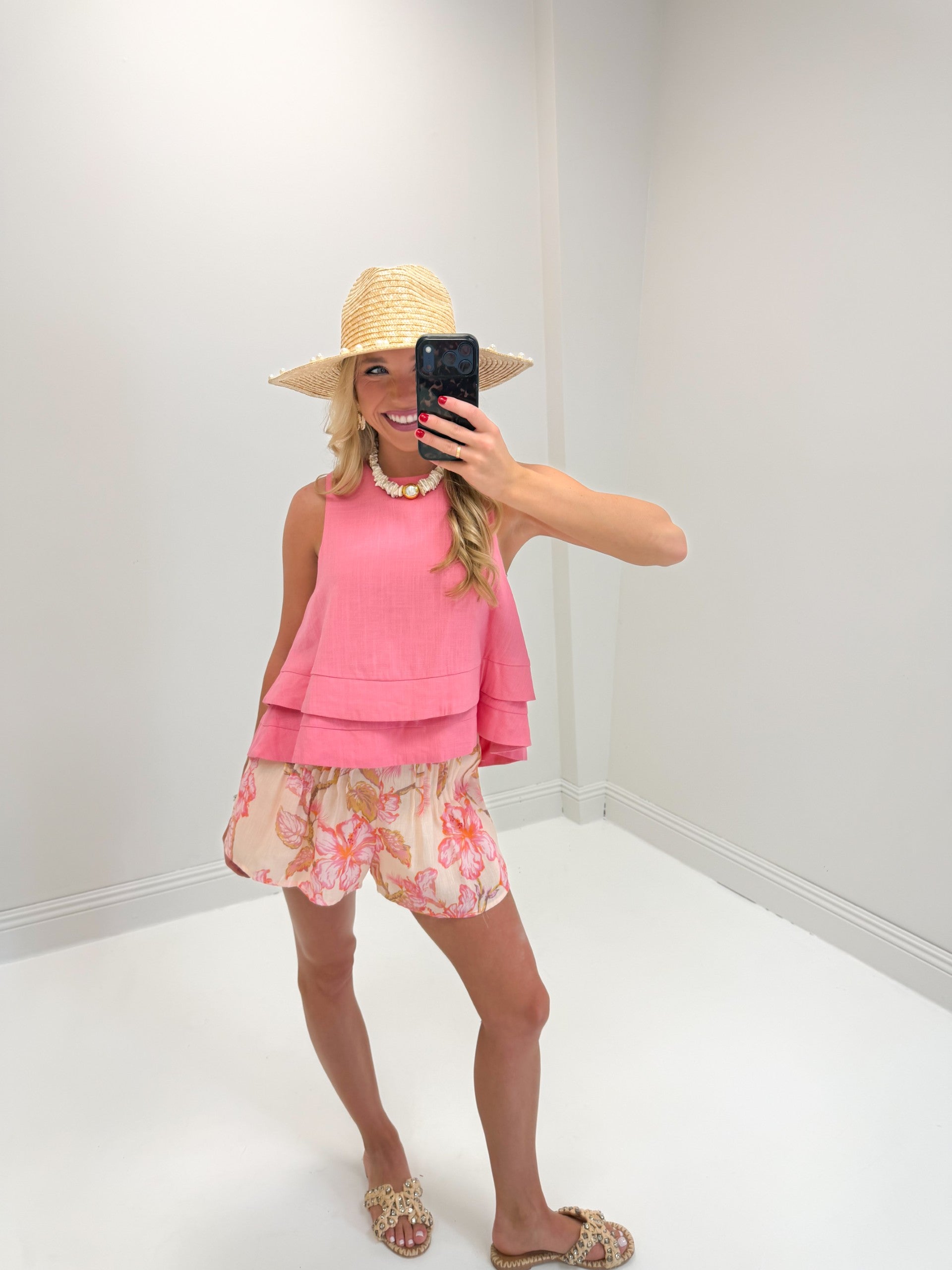 Havana Front Pleated Short