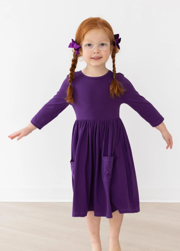 Purple Pocket Twirl Dress - Gabrielle's Biloxi