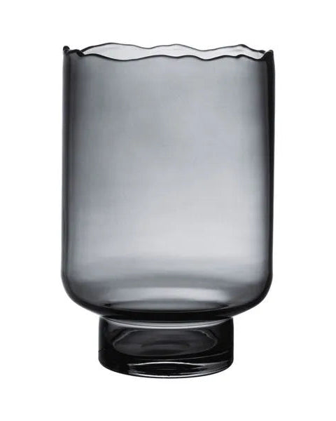 Rozanna Smoke Hurricane Glass Large - Gray