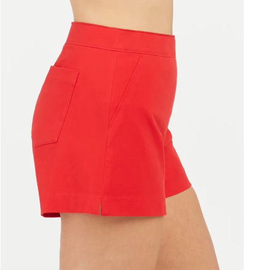 Spanx On-The-Go Shorts, 4" - Red - Gabrielle's Biloxi