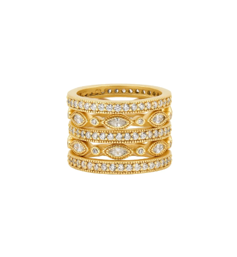 Freida Rothman Signature Classic Marquise Eternity 5-Stack - 8 - Gabrielle's Biloxi