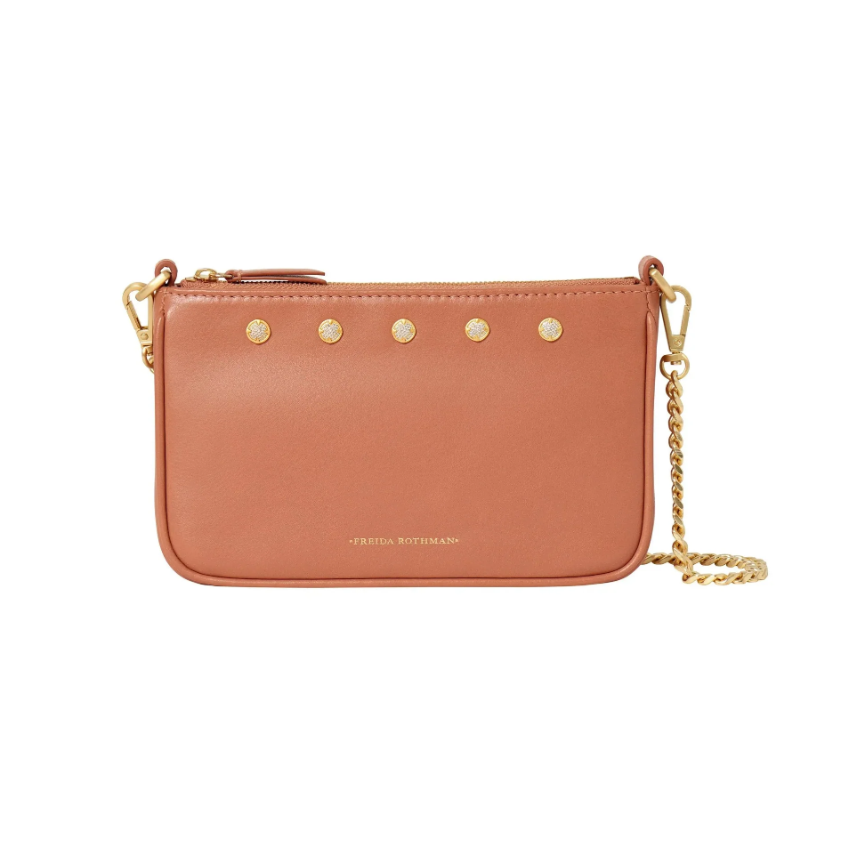 Freida Rothman Mercer Mini Shoulder Bag - Rose w/ Gold Hardware - Gabrielle's Biloxi