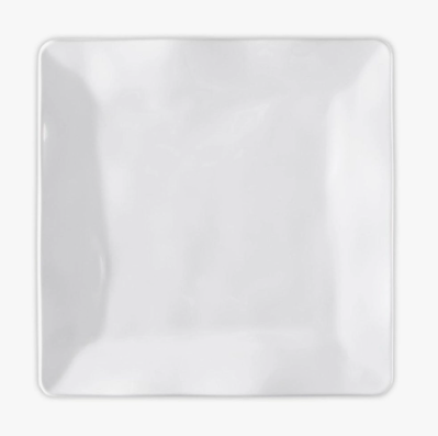 White 10.5" Melamine Square Dinner Plate - Gabrielle's Biloxi