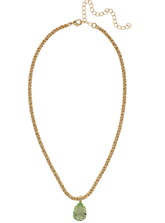 Sorrelli Eileen Pendant Necklace - Sage Green - Gabrielle's Biloxi