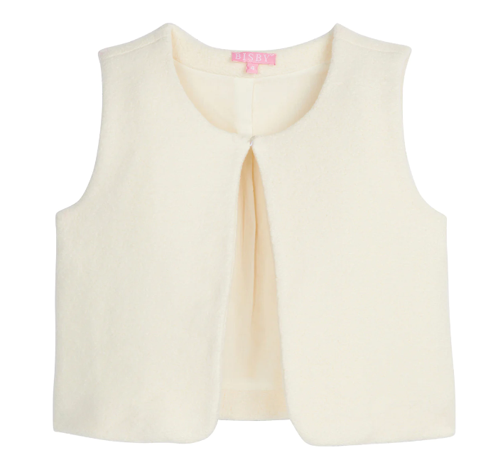 Bisby Sherpa Vest - Cream - Gabrielle's Biloxi