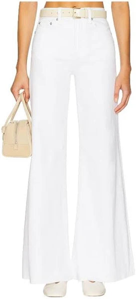 Pistola Izzy Mid Rise Wide Leg - Vivid White - Gabrielle's Biloxi