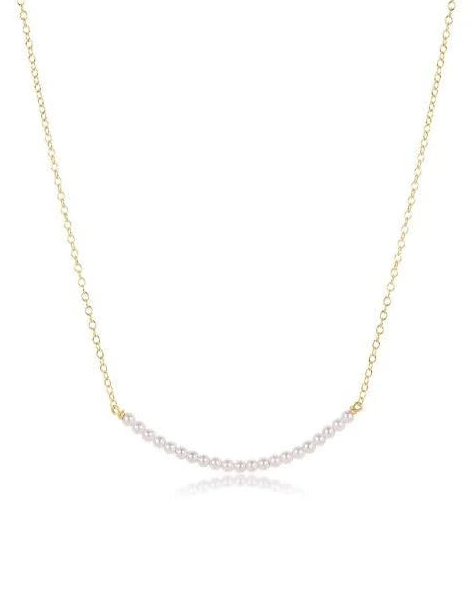 Enewton 16" Necklace Gold - Beaded Bliss Small Pearl - Gabrielle's Biloxi