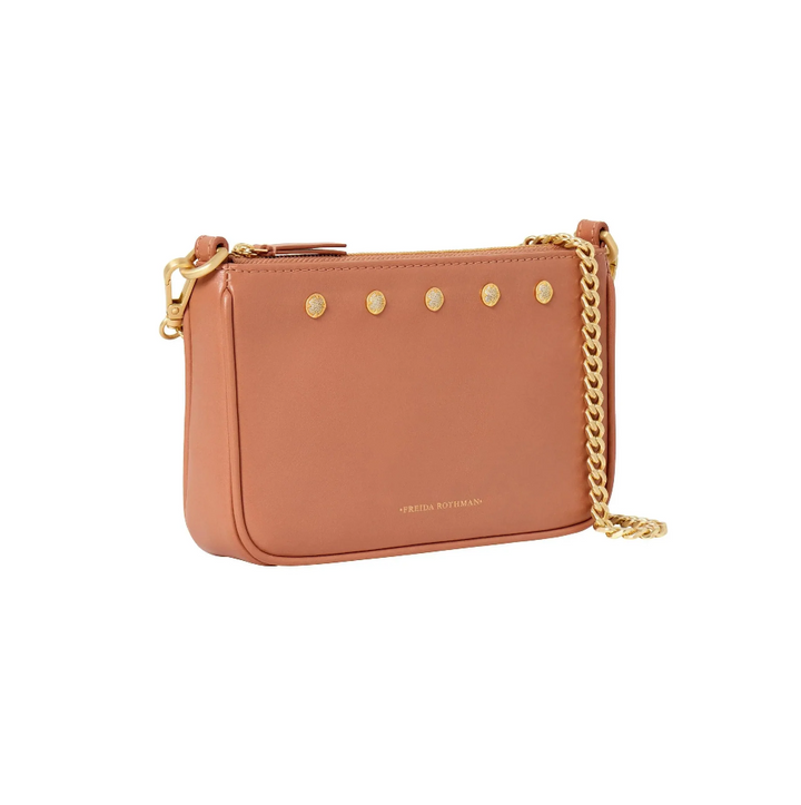 Freida Rothman Mercer Mini Shoulder Bag - Rose w/ Gold Hardware - Gabrielle's Biloxi