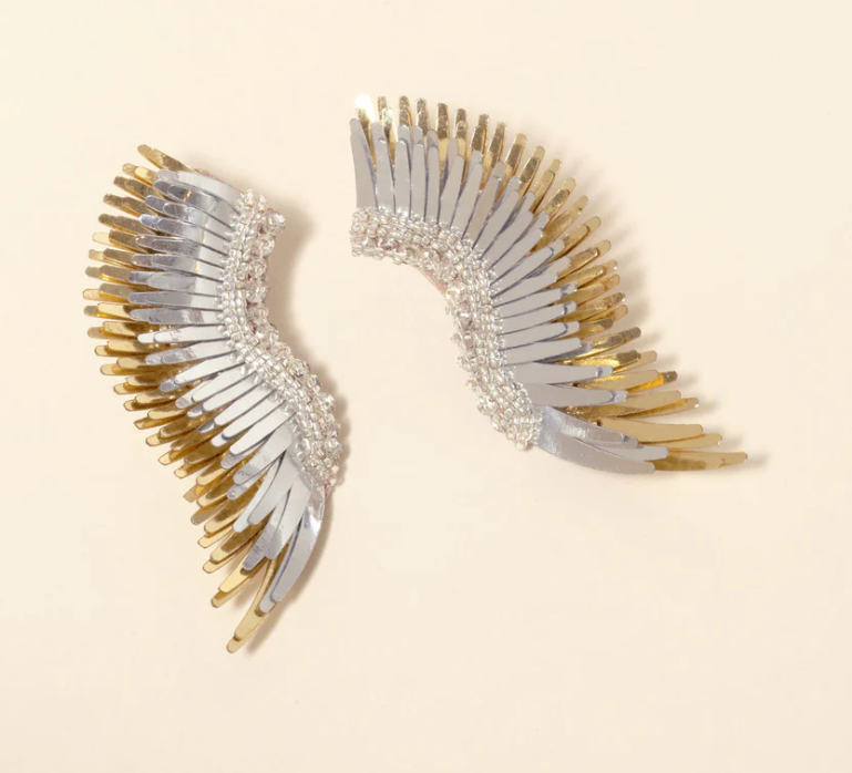 Mignonne Gavigan Midi Madeline Earrings - Silver Gold - Gabrielle's Biloxi